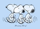 Snoopy verjaardagskaart Happy Day